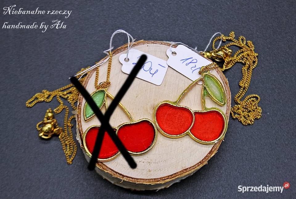 Biżuteria z żywicy wisiorek naszyjnik sprzedam