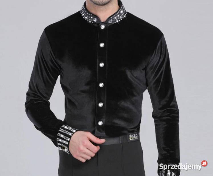 Latin Dance Shirt BodyTrikot męski czarny długi sprzedam