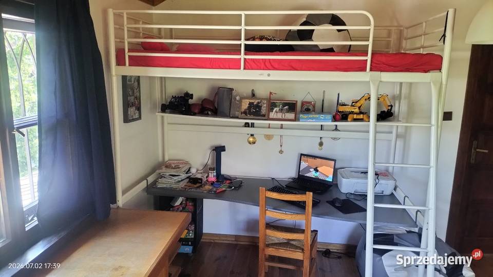 Łóżko Ikea z biurkiem Sulejówek