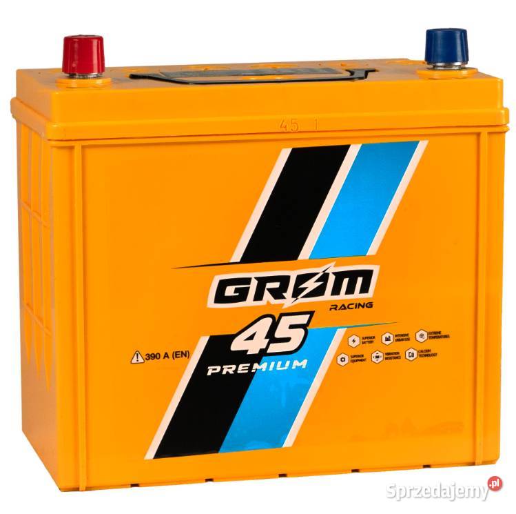 Akumulator 45Ah 390A Grom Racing Japan LP pomorskie Kościerzyna