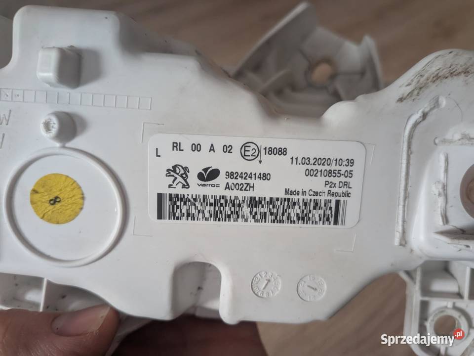 PEUGEOT 2008 208 2019 LAMPA JAZDY DZIENNEJ Światła do jazdy dziennej DRL Wrocław sprzedam