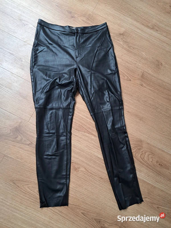 Czarne spodnie ze skóry ekologicznej Orsay pomorskie Trąbki Wielkie sprzedam