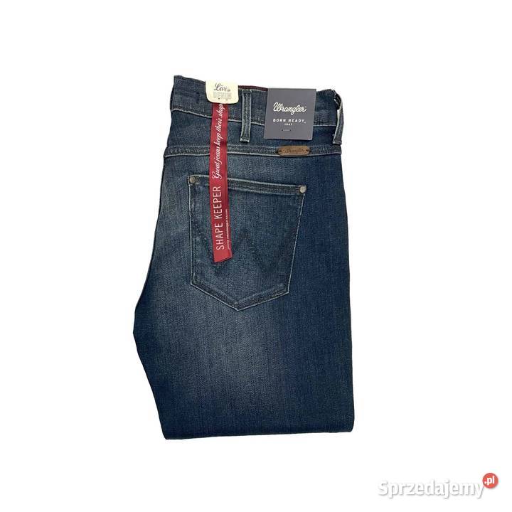 Spodnie damskie Wrangler Corynn Dark Lake Skinny Bez wzoru warmińsko-mazurskie Pisz