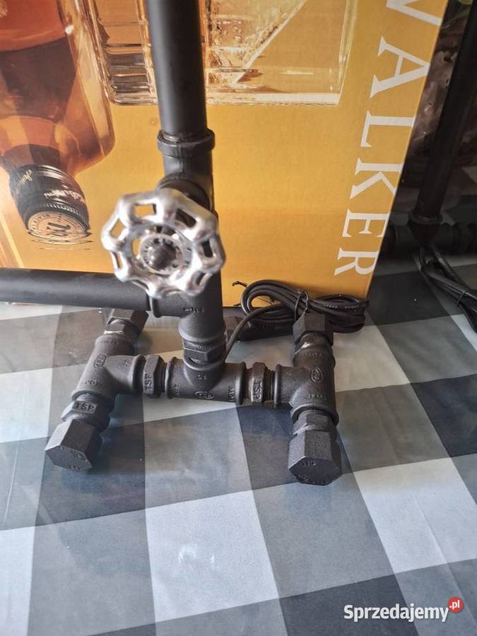Lampa loft czarny mat łódzkie