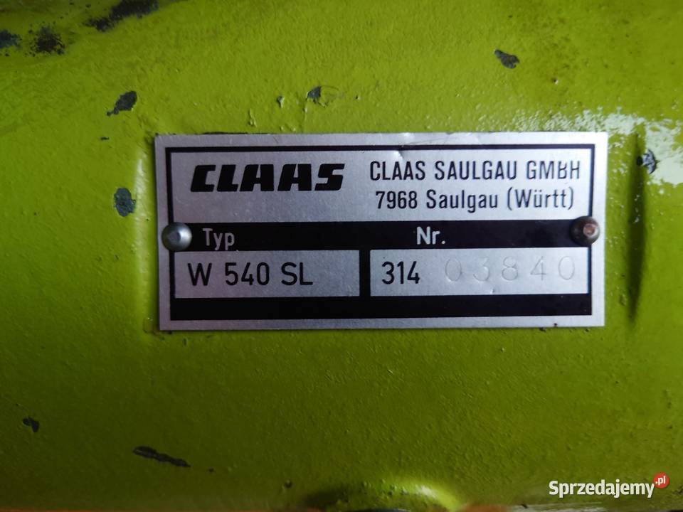 Claas W 540 SL przewracarka przetrząsacz pająk małopolskie sprzedam
