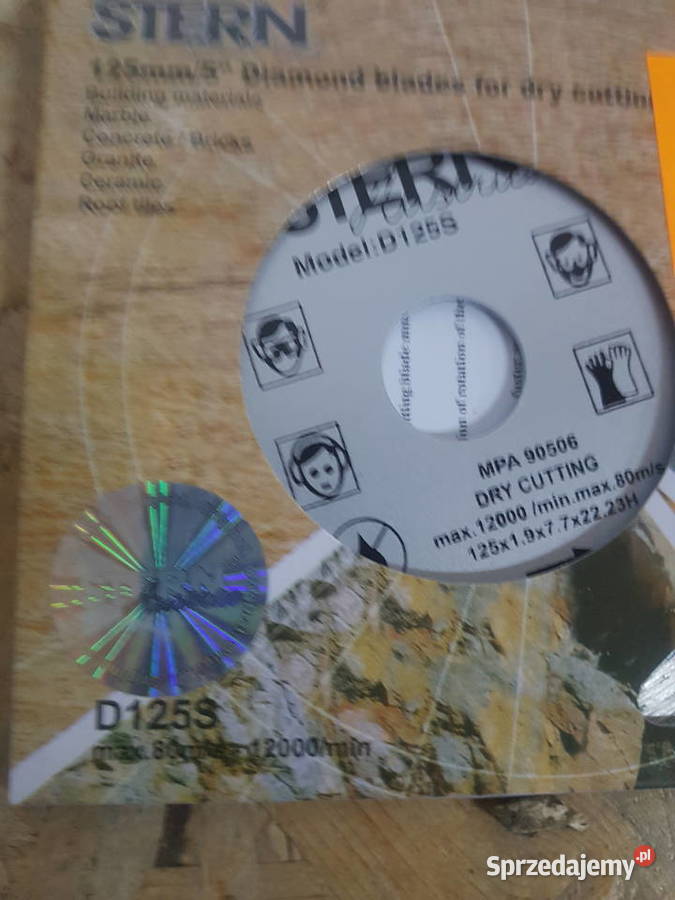 TARCZA 125 MM DIAMENTOWA DO CIĘCIA BETONU Narzędzia Głogowa