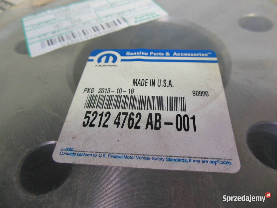 Tarcza przednia 330mm 52124762AB Jeep Grand Kozy