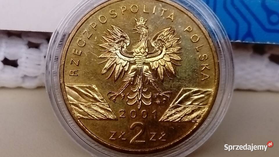 Moneta 2 2001 r Paz królowejSeria Zwierzęta wielkopolskie sprzedam