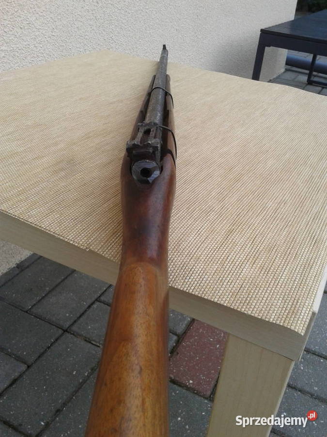 replika karabinu metal drewno naturalne części