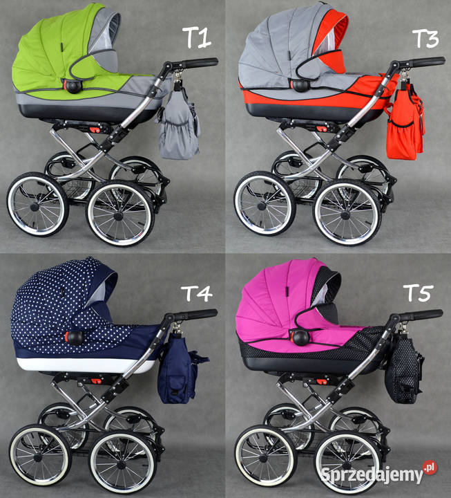 Wózek Dziecięcy VIKO Retro Chrom 3w1 Fotelik Katowice