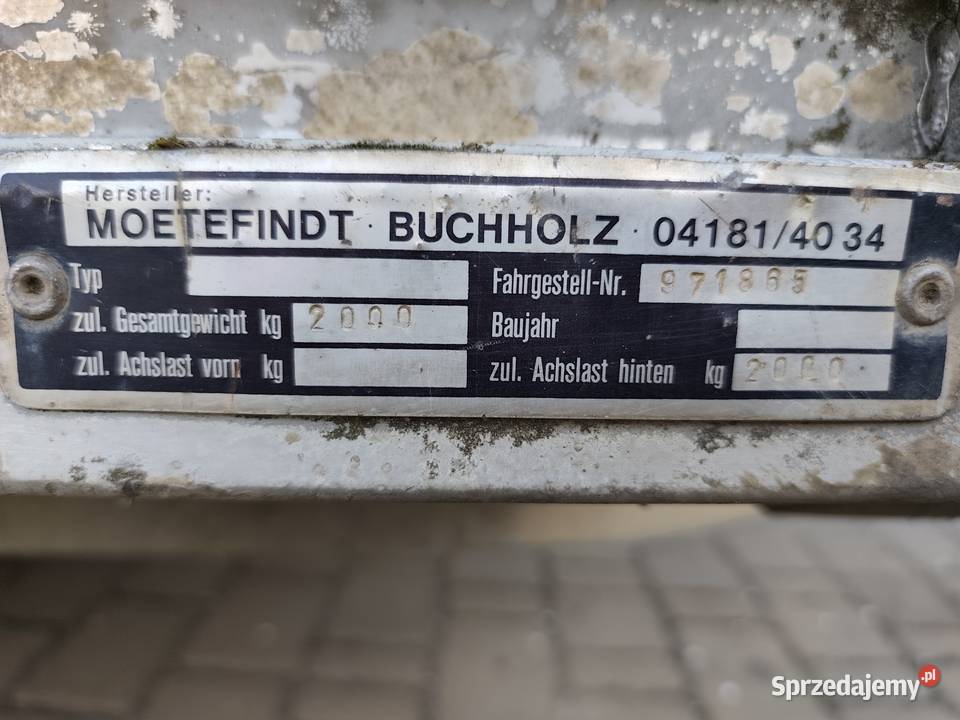 Przyczepa Pod Minikoparkę DMC 2000 Wodzisław