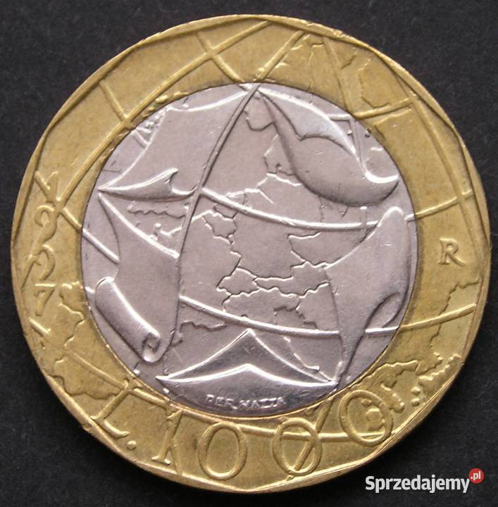 WŁOCHY 1000 LIRÓW 1997 BIMETAL sprzedam