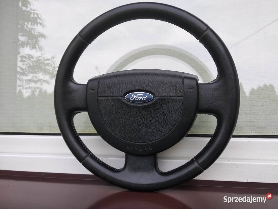 Ford Fiesta MK6 kierownica skórzana skóra Airbag Kierownice