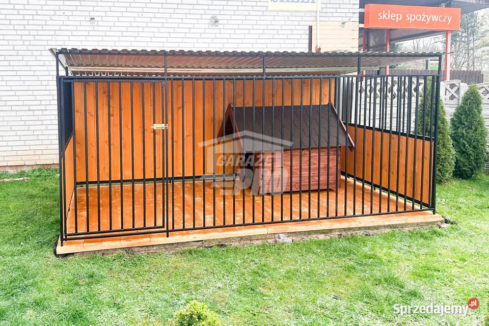 Kojec Psów 4x2m Podłoga uchwyt na Miski Nowy Sącz