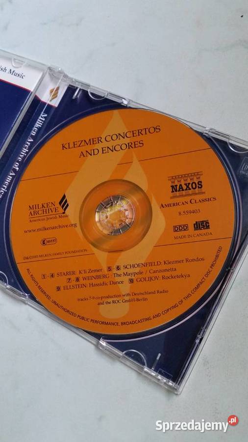 Klezmer Concertos and Encores 2003 MFFNaxos CD