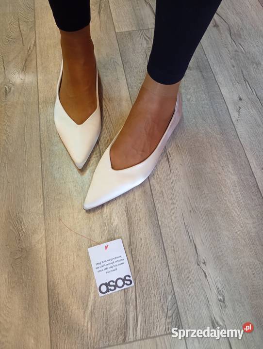 42 ASOS Design ślubne białe baleriny z Londynu Balerinki Kraków