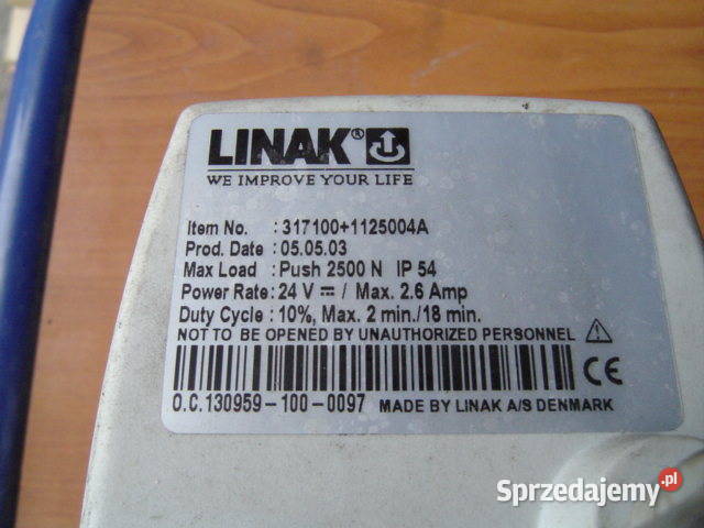LINAK SIŁOWNIK 24V50Hz Poręba