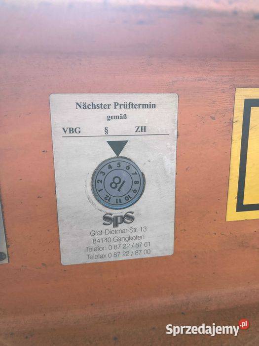 Trawers trawersa regulowany 5T STAHL L 216 Tuliszków