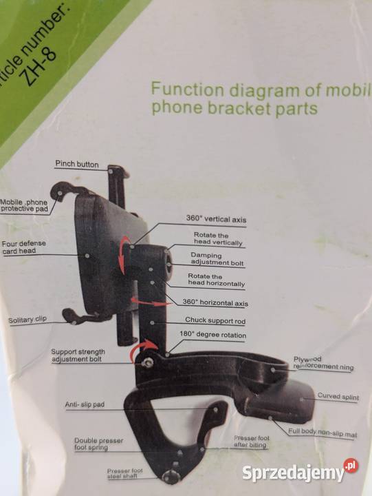 Uchwyt telefonu na klips Ksawerów