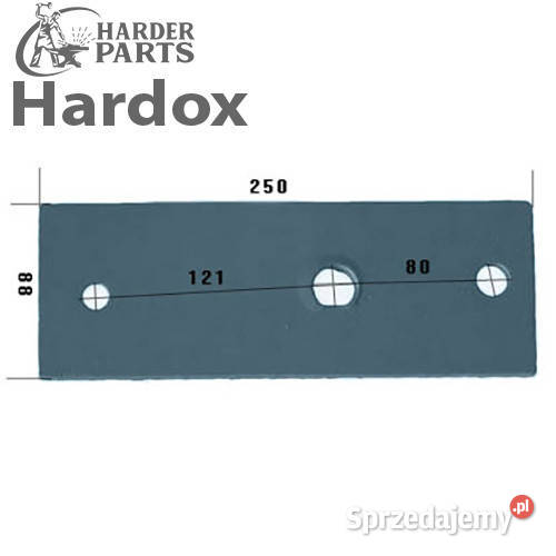Listwa płozy HARDOX 063608P części do pługa Suwałki
