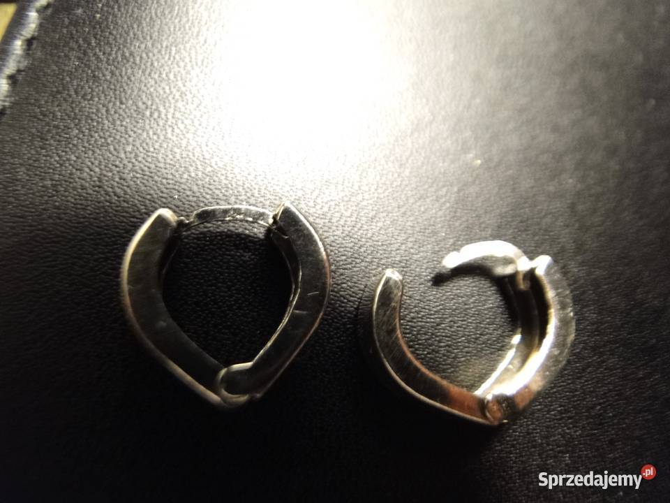 Śliczne solidne kolczyki srebro 925