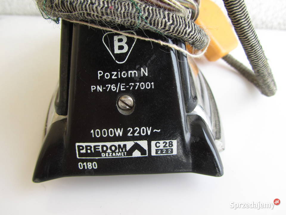 Żelazko PREDOM Mezamet C 28 1000W 220V z PRLu Olecko