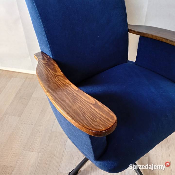 Fotel obrotowy z PRL KOS renowacji Puszczykowo sprzedam