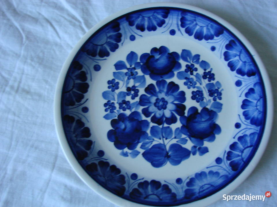 Włocławek fajansowy talerz PRL pomorskie Pruszcz Gdański