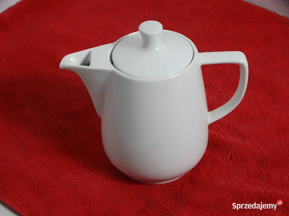 Kultowy Dzbanek Melitta Biała Porcelana Vintage Biłgoraj