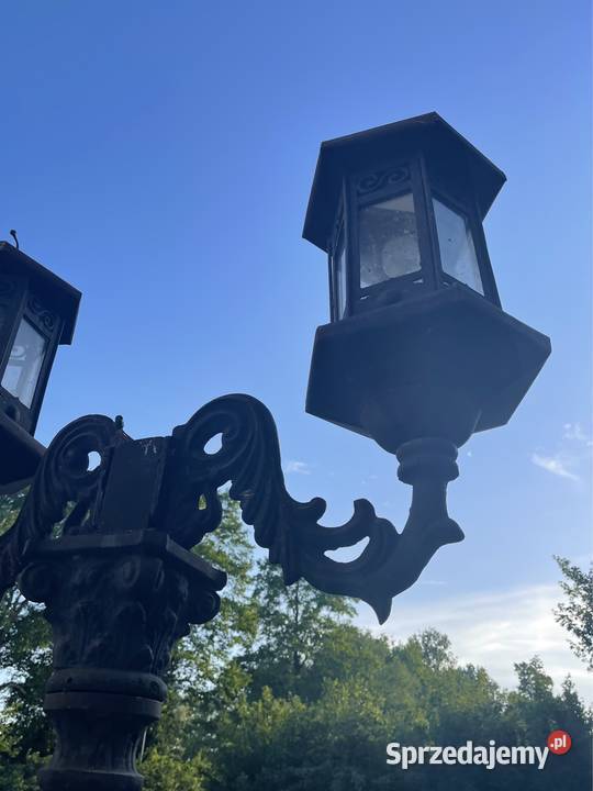 Antyk stara pałacowa lampa wys 3 metry waga 200 dolnośląskie