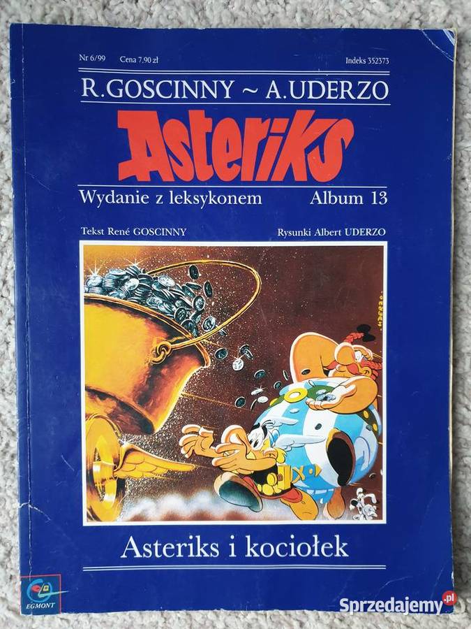 Asterix i kociołek wydanie 2gie z leksykonem Rok wydania 1999 pomorskie Gdynia