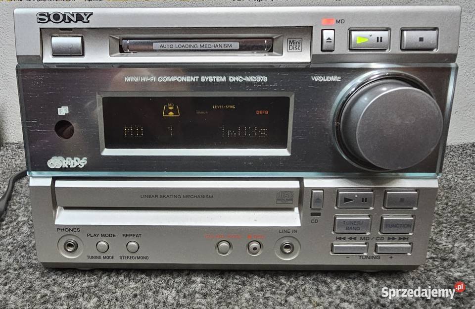Wieża stereo Sony DHCMD373 MiniDisc Wysyłka Audio Kraków