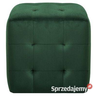 vidaXL Pufy 2 zielone 30 x 30 x 30 aksamit278387 Warszawa
