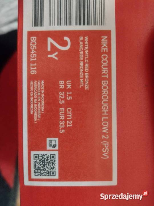 Nike Court Borough Low 2 335 21 21cm Myślenice