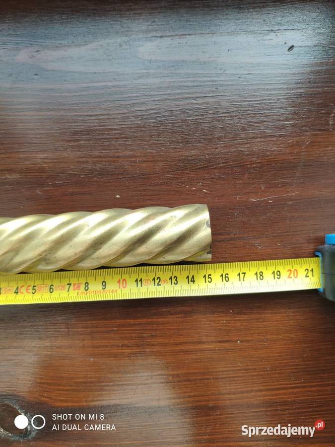 Mosiężna kolumna lampy naftowej 2 małopolskie Kraków