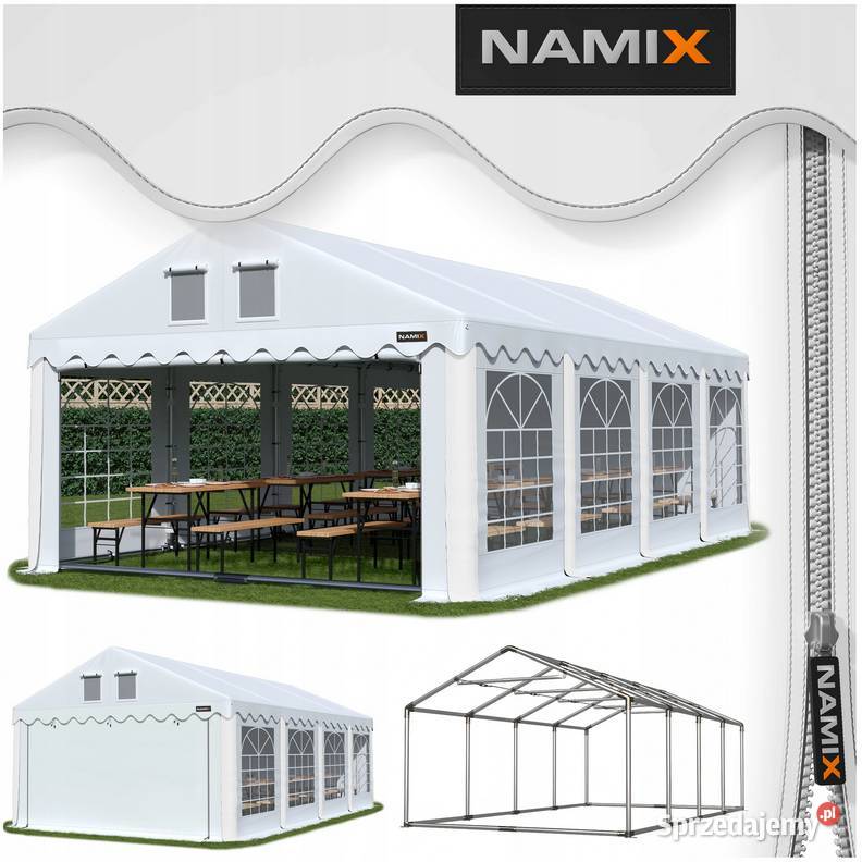 Namiot NAMIX GRAND 4x8 imprezowy ogrodowy RÓŻNE KOLORY