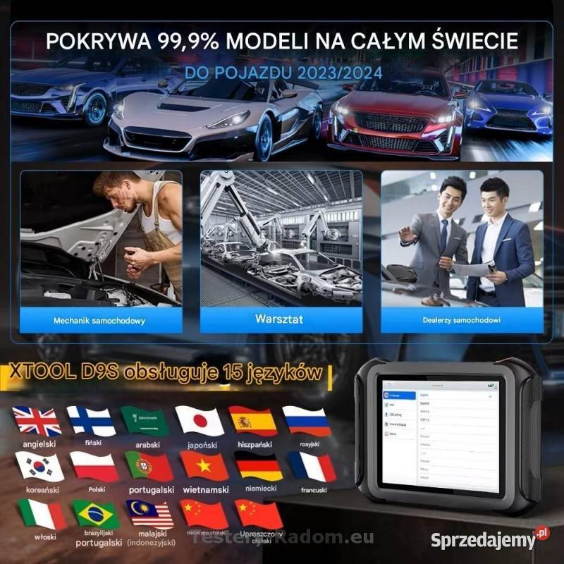 XTOOL D9S Dwukierunkowe skaner samochodowy Radom