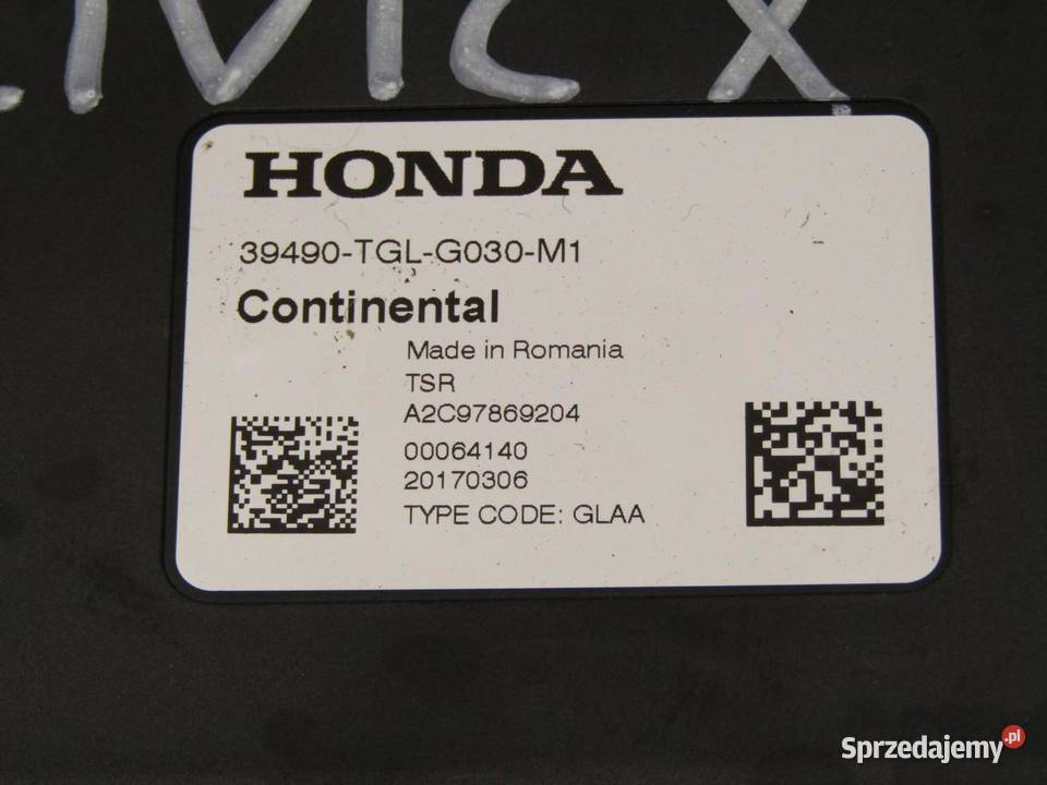 MODUŁ STEROWNIK PARKOWANIA PDC HONDA CIVIC X