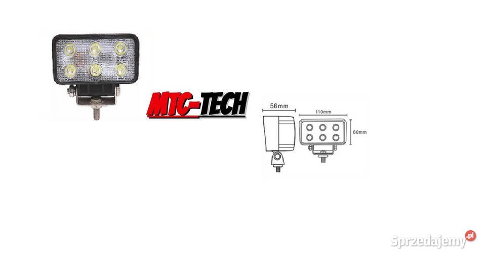 Lampa robocza LED 18W 1030V 6 EPISTAR LEDx3W Białystok