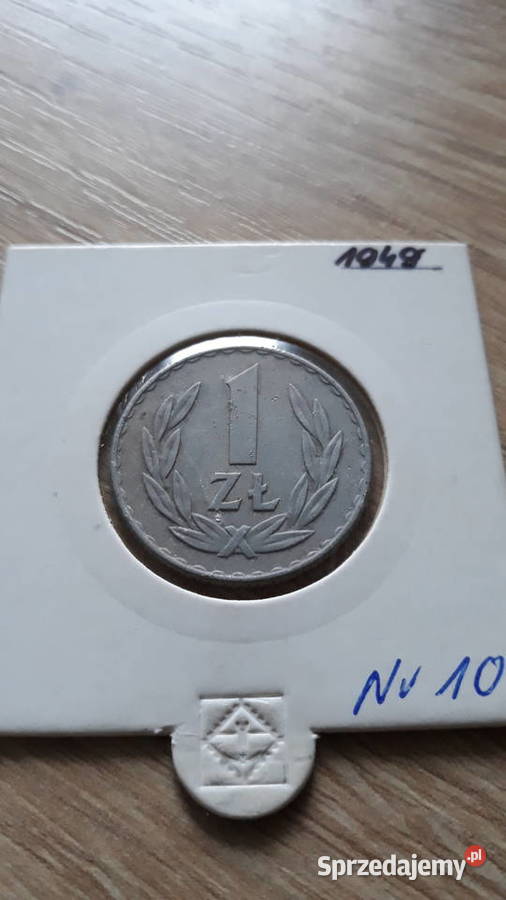 1 złoty 1949 r Aluminium 10 Super stan wielkopolskie Konin
