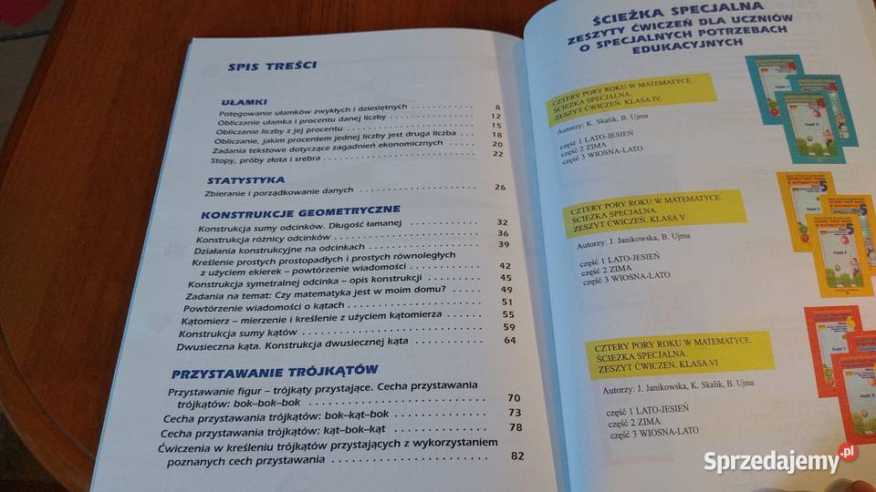 Zeszyt ćwiczeń Cztery pory roku w matematyce Książki i Podręczniki Gdańsk