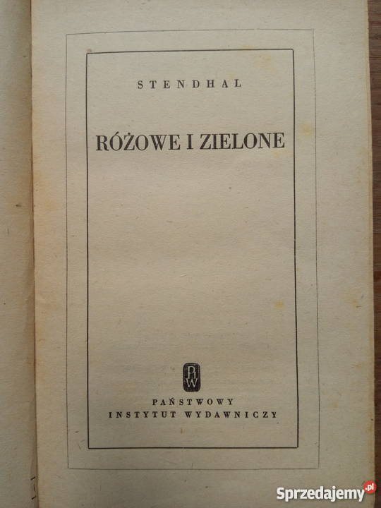 Różowe i zielone książka NOWA 1953r UNIKAT Dąbrowa Górnicza