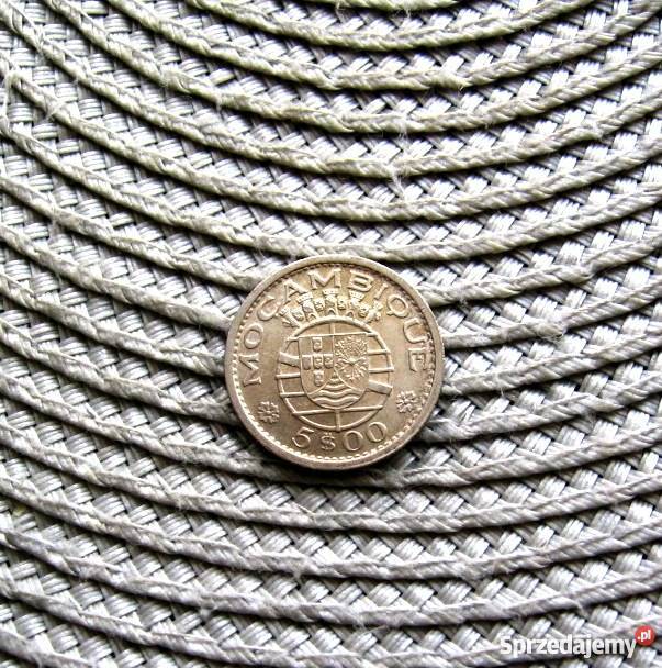 Mozambik 5 Escudo 1960r SREBROŁadna Kalisz sprzedam
