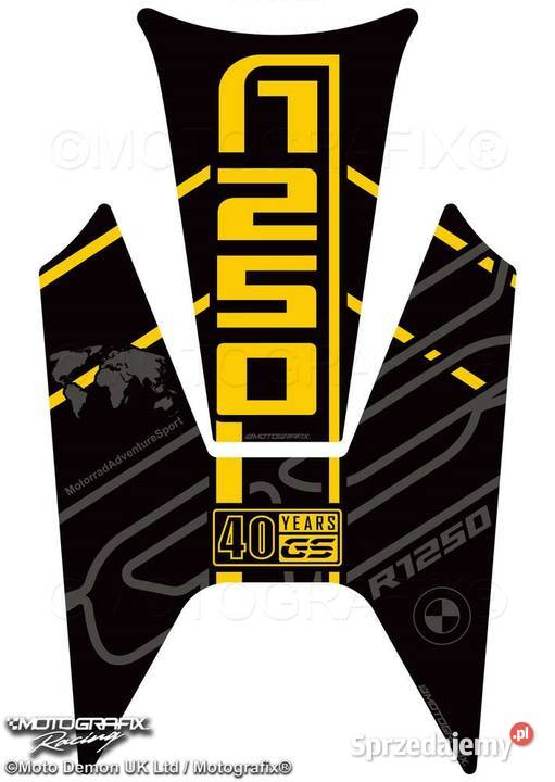 TANKPAD BMW R1250GS 20202021 Black with Yellow Mrągowo