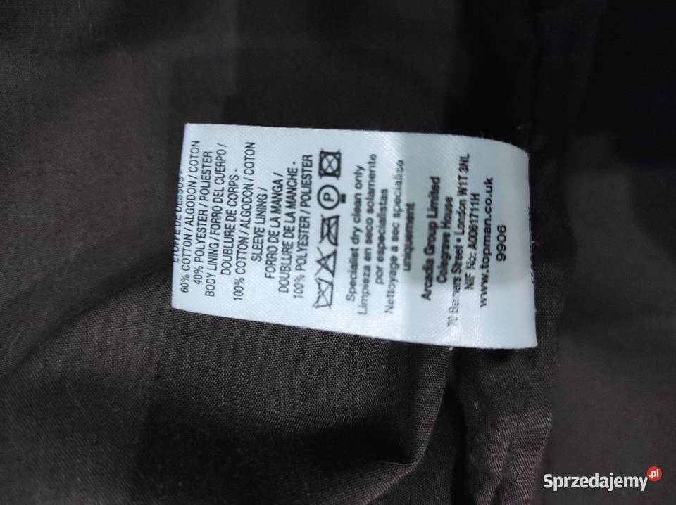 Topman kurtka brązowa zapinana rozmiar L