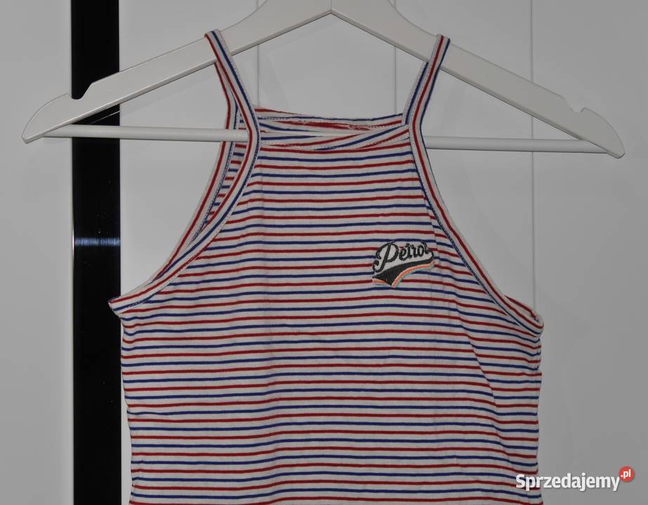 Primark długa sukienka w paski 146 152 czerwony Wrocław