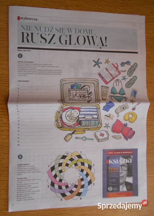 Krzyżówki Wyborczej Rusz głową Gazeta Wyborcza miękka Parczew