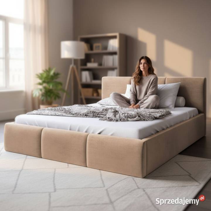 Łóżko Lidia z pojemnikiem na pościel stelaż Ostrów Wielkopolski