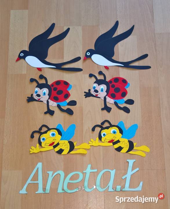 Dekoracje dwustronne okienne wiosenne z brystolu mazowieckie