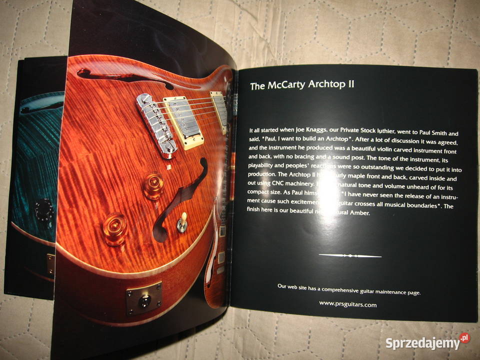 PRS Paul Reed Smith 1998 Guitars katalog gitar Kępice